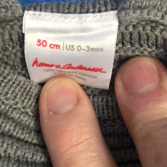 Hanna Andersson Organic Cotton Sweater Knit Overalls. Gray, Size 0-3 Months. EUC - Picture 5 of 13